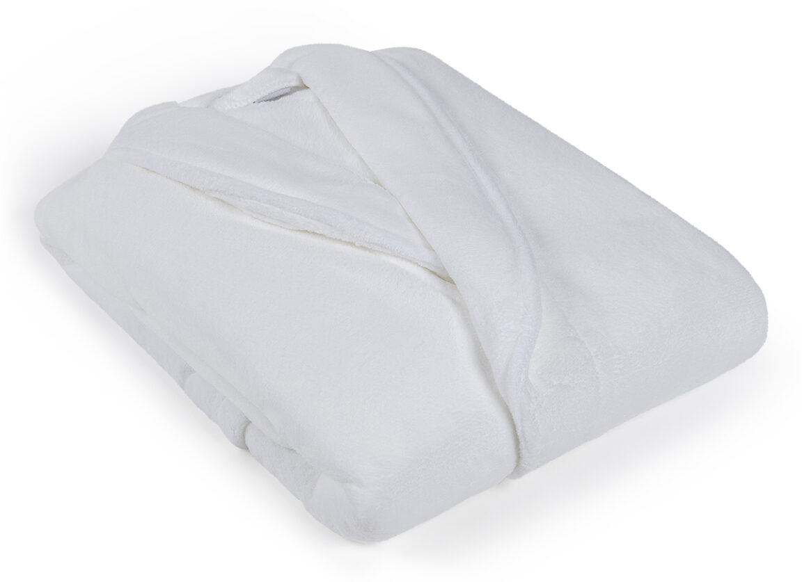 white bathrobe
