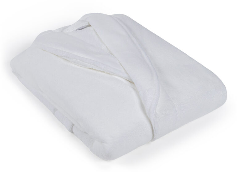 white bathrobe