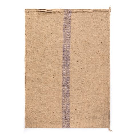 jute bag purple striple
